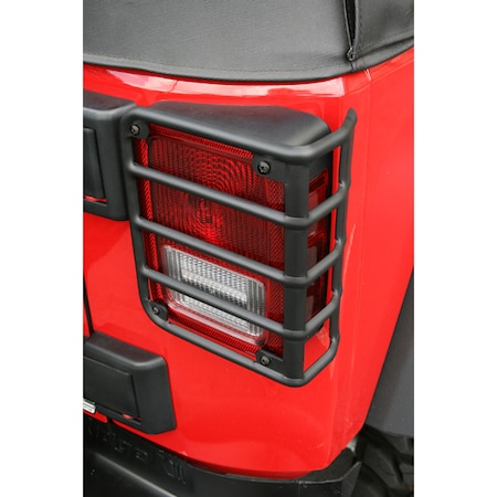 Rugged Ridge EURO GUARD PAIR TAIL LIGHT BLACK JK WRANGLER OE STYLE 07-18 11226.02
